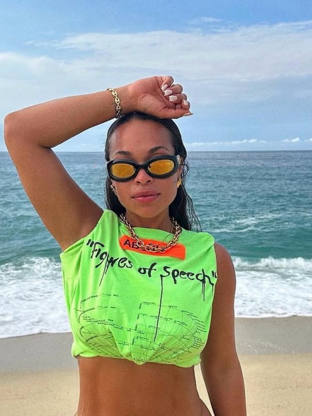 Gucci Gold Lense Sunglasses
